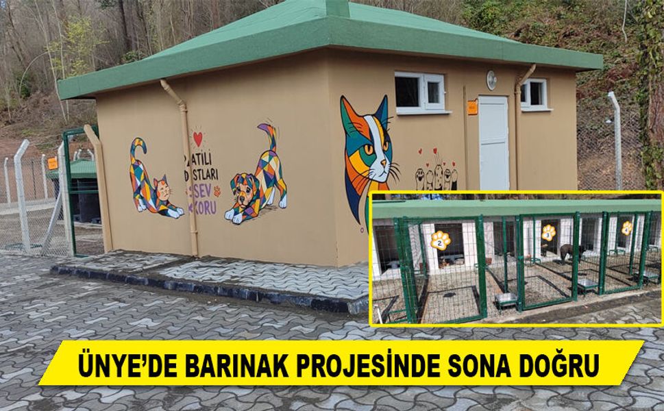 ÜNYE’DE BARINAK PROJESİNDE SONA DOĞRU
