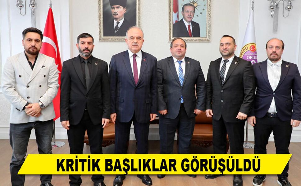 KRİTİK BAŞLIKLAR GÖRÜŞÜLDÜ
