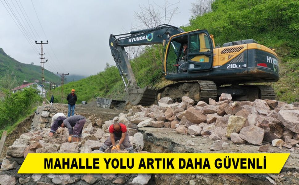 MAHALLE YOLU ARTIK DAHA GÜVENLİ